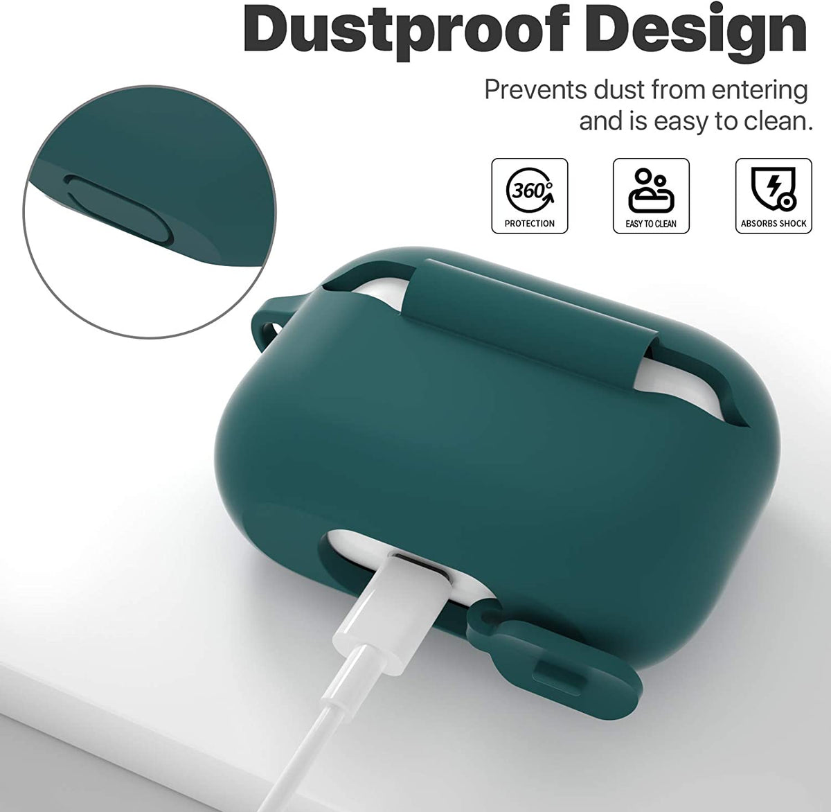 Avenza AirPods Pro Protective Case – Midnight Green